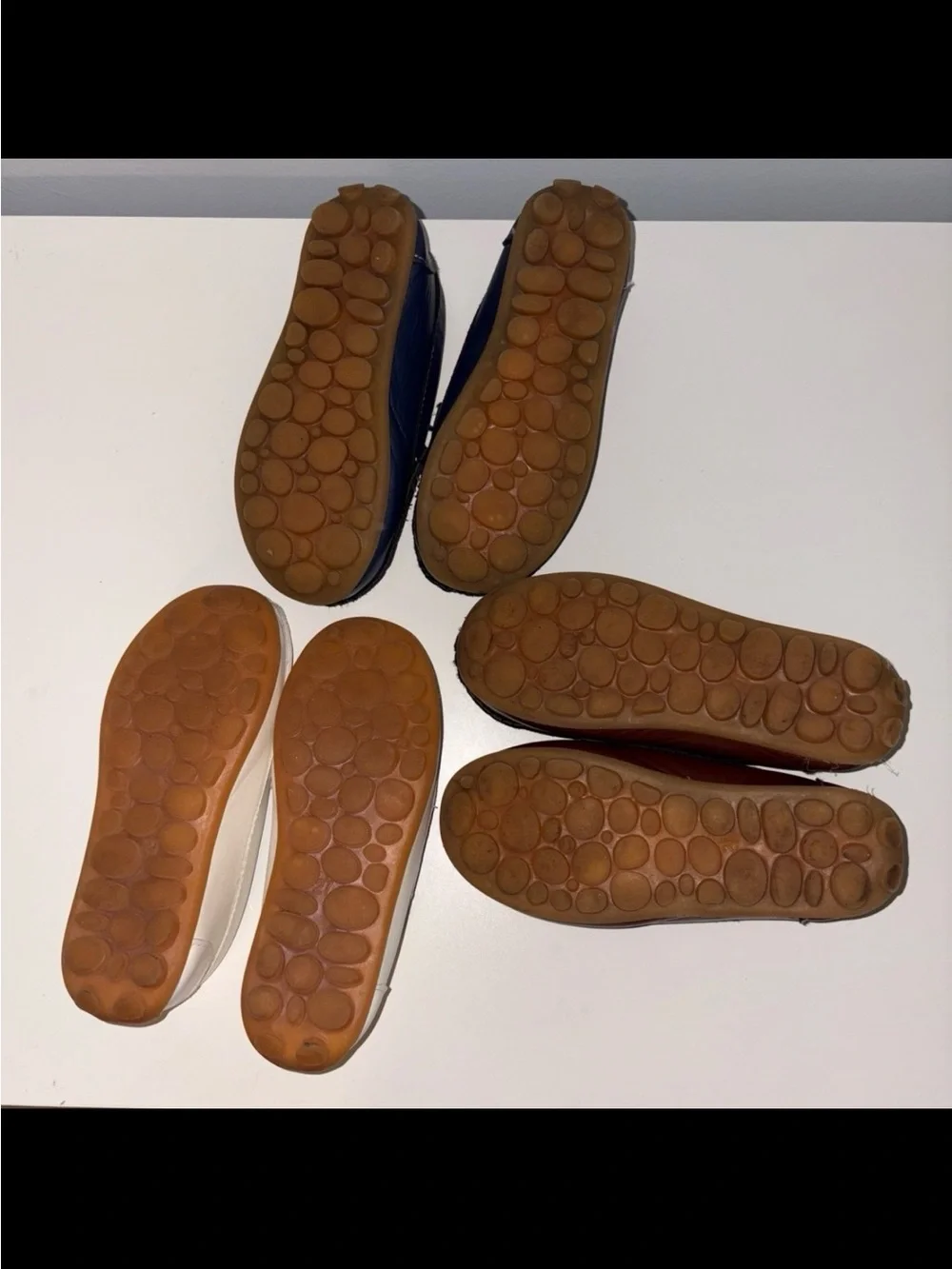 Kids  loafer Slip-On Shoes in Navy, White, and Brown